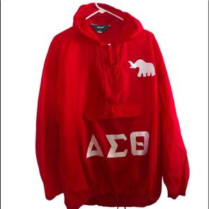 DUNSBROOKE  WIND BREAKER HOODIE PULL OVER JACKET